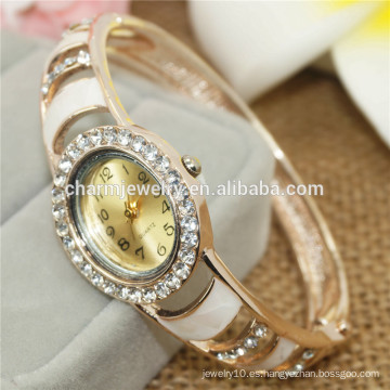 Reloj de pulsera esquelético simple del Rhinestone simple vendedor más vendido B067